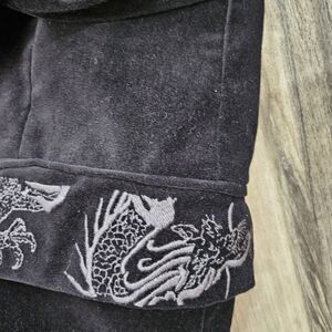 NWT mens black velvet blazer XXL